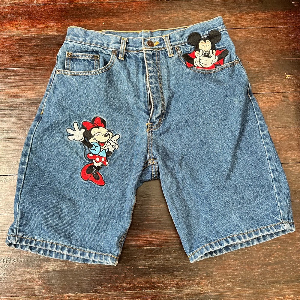 Vintage Disney Mickey Minnie Shorts Size Large